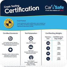 Load image into Gallery viewer, CarSafe Crash Tested Dog Harness