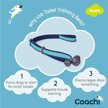 Load image into Gallery viewer, Coachi Toilet Training Bells Navy &amp; Light Blue