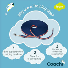 Load image into Gallery viewer, Coachi Training Line Navy &amp; Coral 10m